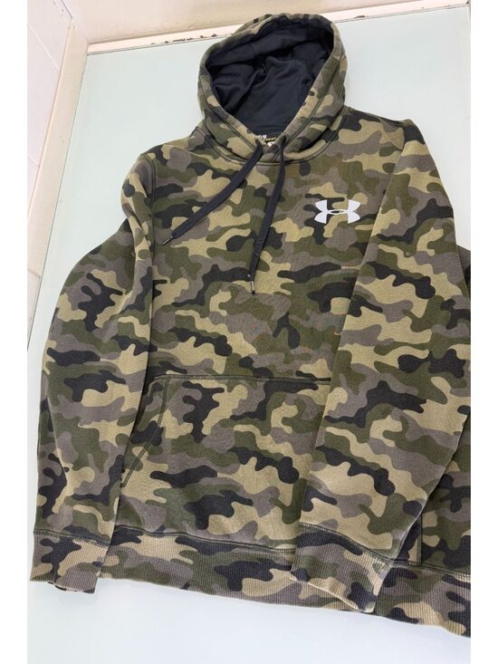 Under Armour Other - Under Armour Hoodie Sweatshirt Pullover Mens M Fleece Camouflage Military Camo